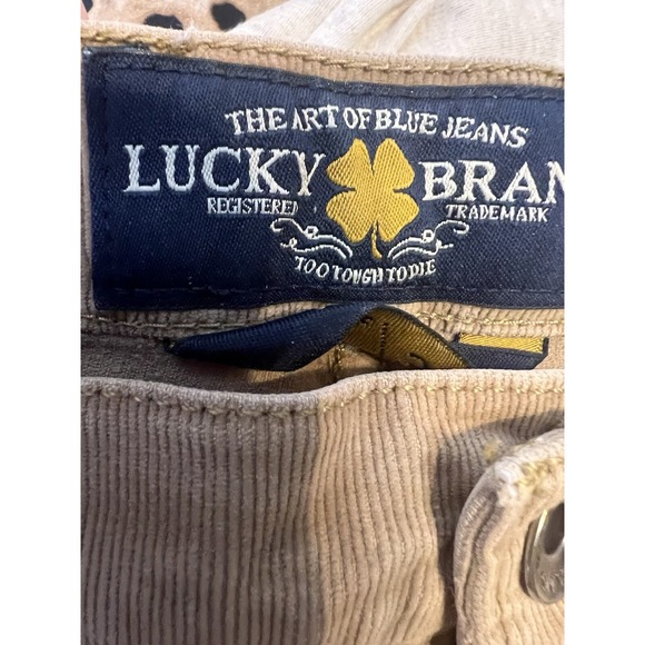 Lucky Brand Sofia Skinny Jeans 14/32 Ankle Corduroy Tan Women's Pants - Picture 6 of 6